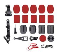 XUZOPIM Set Da 20 Pezzi Supporti Adesivi Piatto Curvo Con Pad Adesivo Per Casco, Montaggio Con Colla 3M Compatibile Con Gopro Hero 12/11/10/9/8/7/6/5/4/3 Action Camere