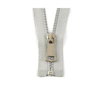XUZWMAGZJ 1pc 5# Cerniera in Metallo Open-End Giacca Cappotto Cerniere Borsa Vestiti Kit di Riparazione Cerniera Accessori for Cucire(Beige,40cm)