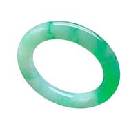 XUZWMAGZJ Bracciale per Donna, Jade Bangles, Floating Flower Green Jade Bangle Bracelet, Female Round Bar Jade Bracelet, with Jewelry Box, for Mother, for Girlfriend,54-64mm,64mm,(56mm)