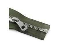 XUZWMAGZJ Cerniera Aperta con Cerniera in Metallo 1pc 5# for Cucire Piumini, Cappotti, Abbigliamento, Accessori for Cucire(Green,45cm)