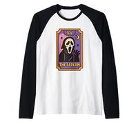 XV Il Fantasma di Carte dei tarocchi dell'urlo Maglia con Maniche Raglan