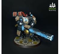 XV88 Broadside Battlesuit TAU t'au warhammer 40K COMMISSIONE dipinto