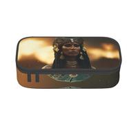 XVBCDFG Antico Egitto Tribe Series - Astuccio per matite con stampa, per penne artistiche, grande capacità, perfetto per lavoro e viaggio, Come nella foto, Taglia unica, Astuccio