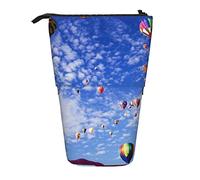 XVBCDFG Astuccio colorato con stampa di mongolfiera, custodia per matite in piedi, astuccio telescopico per cancelleria, astuccio per matite in piedi con cerniera, Come mostrato, Taglia unica,