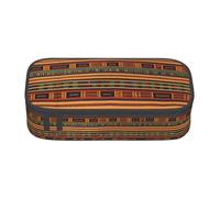 XVBCDFG Astuccio per matite con stampa africana di tessitura - astuccio per penne artistiche, grande capacità, perfetto per lavoro e viaggio, Come nella foto, Taglia unica, Astuccio