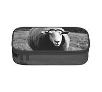 XVBCDFG Astuccio per matite con stampa di agnello con pecora, penne artistiche, grande capacità, perfetto per lavoro e viaggio, Come nella foto, Taglia unica, Astuccio