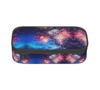 XVBCDFG Astuccio per matite con stampa di fuochi d'artificio, penne artistiche, grande capacità, perfetto per lavoro e viaggio, Come nella foto, Taglia unica, Astuccio