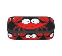 XVBCDFG Astuccio per matite con stampa di granchio, grande capacità, organizer per cancelleria estetica con cerniera, Come nella foto, Taglia unica, Astuccio