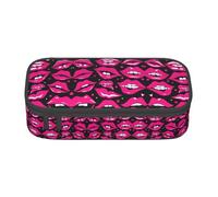 XVBCDFG Astuccio per matite con stampa di labbra, penne artistiche, grande capacità, perfetto per lavoro e viaggio, Come nella foto, Taglia unica, Astuccio