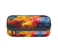 XVBCDFG Astuccio per matite con stampa esplosiva di polvere colorata, penne artistiche, grande capacità, perfetto per lavoro e viaggio, Come nella foto, Taglia unica, Astuccio