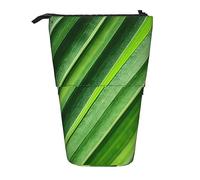 XVBCDFG Astuccio portapenne, con stampa verde con foglie di banano, portapenne, astuccio per cosmetici, per ufficio, adolescenti, regalo per le vacanze, Come mostrato, Taglia unica, Astuccio per