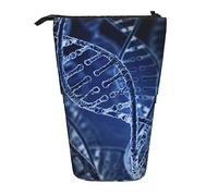 XVBCDFG Astuccio telescopico con stampa fotografica DNA con catena fotografica, portapenne con supporto telescopico, astuccio per matite pop-up per cosmetici, per donne e uomini, Come mostrato, Taglia