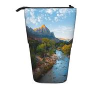 XVBCDFG Astuccio telescopico con stampa Morning Glory viola, astuccio per cancelleria, portapenne telescopico, portapenne pop up, per ufficio, lavoro, vacanze, regalo, Parco nazionale di Zion, Taglia