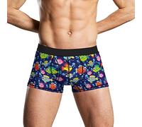 XVBCDFG Boxer da uomo divertente con pesce sveglio slip da uomo morbido intimo stampato mutande, Come nella foto, M