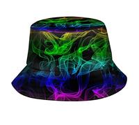XVBCDFG Glow in Dark Splatter Neon Bucket Hat Sun Cap Packable Outdoor Beach Fisherman Cappelli per donne e uomini, Glow In Dark Sp, Etichettalia unica