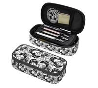 XVBCDFG Grazioso astuccio con panda, grande capacità, con vari scomparti, per cancelleria, portapenne, organizer da scrivania, per scuola, ufficio, casa, Partita #03, Taglia unica, Astuccio