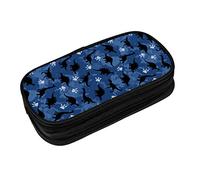 XVBCDFG Grazioso astuccio con panda, grande capacità, con vari scomparti, per cancelleria, portapenne, organizer da scrivania, per scuola, ufficio, casa, M2 - Dinosauri dei cartoni animati, Taglia