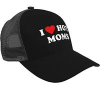XVBCDFG I Love Hot Moms Trucker Hat - Berretto da Baseball in Rete per Uomini o Donne all'aperto