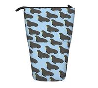 XVBCDFG Portapenne telescopico con motivo di tricheco, con motivo oceano e animali, Come mostrato, Taglia unica, Zaino per la scuola, PencilcaseNo.A1