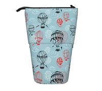XVBCDFG Simpatico astuccio telescopico con stampa mongolfiera e mongolfiera, astuccio telescopico per matite, cancelleria e, Come mostrato, Taglia unica, Zaino per la scuola