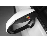 XVBFSC 2 Pezzi Copertura Antipioggia per Specchietto Retrovisore Auto per Abarth Punto Evo (199) 2010-2013, Parapioggia Specchietti Accessori Auto