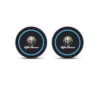 XVBFSC 2 Pezzi Sottobicchieri per Auto per Alfa Romeo Tonale SUV 2022+, Tappetino Portabicchieri Rimovibili Sottobicchieri Accessori Interni Auto,Blue