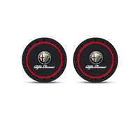 XVBFSC 2 Pezzi Sottobicchieri per Auto per Alfa Romeo Tonale SUV 2022+, Tappetino Portabicchieri Rimovibili Sottobicchieri Accessori Interni Auto,Red