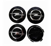 XVBFSC 4 Pezzi Coprimozzo Auto per Opel Corsa D 5 Door 2006-2014, Copricerchi Centrale Coprimozzi Copri Badge Coprimozzo Ruota Centrale,Bla-ck-54mm