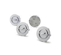 XVBFSC 4 Pezzi Coprimozzo Auto per Opel Corsa D 5 Door 2006-2014, Copricerchi Centrale Coprimozzi Copri Badge Coprimozzo Ruota Centrale,Silver-58mm