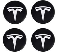 XVBFSC 4 Pezzi Coprimozzo Auto per Tesla Model Y 2021-2024 56mm, Copricerchi Centrale Coprimozzi Copri Badge Coprimozzo Ruota Centrale,C