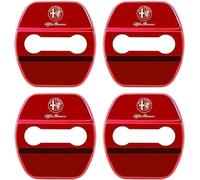 XVBFSC 4 Pezzi Protezione per Serratura Portiera Auto per Alfa Romeo Giulietta (Type 940) 2015-2020, Cuscinetto Protezione Serratura Portiera Auto Accessori,Red