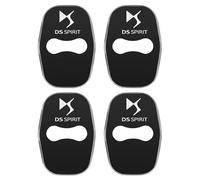 XVBFSC 4 Pezzi Protezione per Serratura Portiera Auto per DS7 DS 7 Crossback 2018 2020 2021 2022 2023 2024, Cuscinetto Protezione Serratura Portiera Auto Accessori,Bla-CK