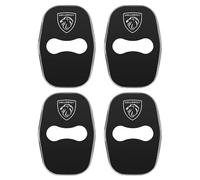 XVBFSC 4 Pezzi Protezione per Serratura Portiera Auto per Peugeot 3008 E3008 P64 2024 2025, Cuscinetto Protezione Serratura Portiera Auto Accessori,Bla-CK 2