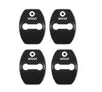 XVBFSC 4 Pezzi Protezione per Serratura Portiera Auto per Smart 450 451 453 Fortwo Forfour, Cuscinetto Protezione Serratura Portiera Auto Accessori,Carbon Fiber