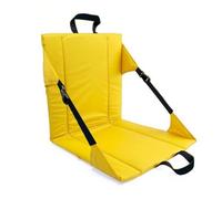 XVDRFSD Cuscino Stadio Stadium Seat Chair Bleacher Cushion | With Padded Back Support Reclining Folding For Women Men(Yellow)