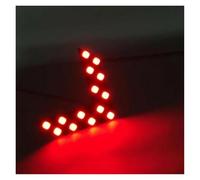 XVGUOYAN Indicatori Retrovisori 2 Pezzi/set Specchietto Retrovisore Per Auto Pannello LED Con Frecce Indicatore Di Direzione(Red Light)