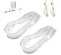 XVHOAB 2Pcs Fly Tying Materials, Sparkle Crystal Flash Fly Tying Kit, Eco-Friendly Reusable & Lightweight Lure Making Supplies for Outdoor Fishing DIY AccessoryFly Materials