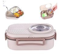 XVHOAB Box da pranzo in acciaio inossidabile per bambini e adulti, scatola per il pranzo termico a prova di perdite senza b.