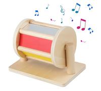 XVHOAB Giocattola per Baby Tamburi rotanti per Bambini da 0 a 3 Anni Safe RINNING Rainbow POETTO CHIULE in Legno Drum Legge Proprio con Spessore Chiaro 8.2x5.1x6.1 in