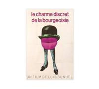 XVHOGAS Poster su tela, motivo: Lo spettro della borghesia del 1972, decorazione per camera da letto, ufficio, camera da letto, regalo, 30 x 45 cm