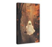 XVHOGAS Stampa artistica da parete con fantasma su un'altalena retrò, 3 poster su tela, decorazione artistica da parete per soggiorno e camera da letto, 30 x 45 cm