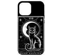 XVII The Moon Carta Tarocchi Gatto Luna Mistico Astrologia Custodia per iPhone 12 Pro Max