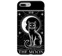 XVII The Moon Carta Tarocchi Gatto Luna Mistico Astrologia Custodia per iPhone 7 Plus/8 Plus