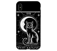 XVII The Moon Carta Tarocchi Gatto Luna Mistico Astrologia Custodia per iPhone XS Max