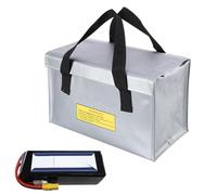 Xvilmaun Contenitore per batterie ignifugo, sacchetto di immagazzinaggio della batteria, sacchetto ignifugo, organizzatore portatile, scatole di sicurezza resistenti al rumore per il trasporto e la