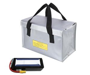 Xvilmaun Contenitore per batterie ignifugo, sacchetto di immagazzinaggio della batteria, sacchetto ignifugo, organizzatore portatile, scatole di sicurezza resistenti al rumore per il trasporto e la