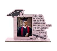 Xvilmaun Cornice Porta Foto per Laurea - Portafoto in Legno Classe 2025 con Angolo Regolabile - Decorazione da Tavolo per Arredamento Casa Soggiorno Camera da Letto Libreria