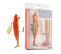 Xvilmaun Esche Artificiali Bass,Esche Morbide Pre Assemblato Attrezzatura Mare - Attrezzatura Da Con Swimbaits E Crankbaits Per Trota Per Laghi Fiumi Stagni E Acqua