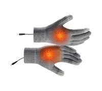 Xvilmaun Guanti riscaldati ricaricabili | Scaldaschermo tattile ricaricabile | Guanti riscaldati elettrici a 3 livelli di temperatura - per freddo, campeggio, sci, moto, lavoro, corsa, barbecue