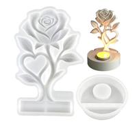 Xvilmaun in resina epossidica, a forma di rosa, facili da rilasciare, riutilizzabili, per , , , sapone, decorazioni per la casa, progetti artistici, , compleanni